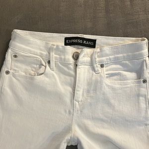 Express white mid rise legging 00R